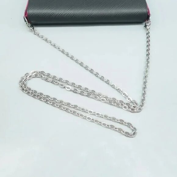 Authentic Louis Vuitton Felicie Black W/P EPI Leather Shoulder Bag 970-091824 - Picture 8 of 12